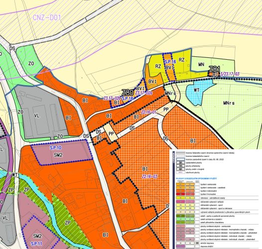 uzemni plan_legenda